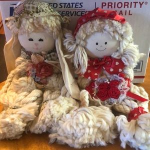 Easter and Valentines 13” Mop Dolls